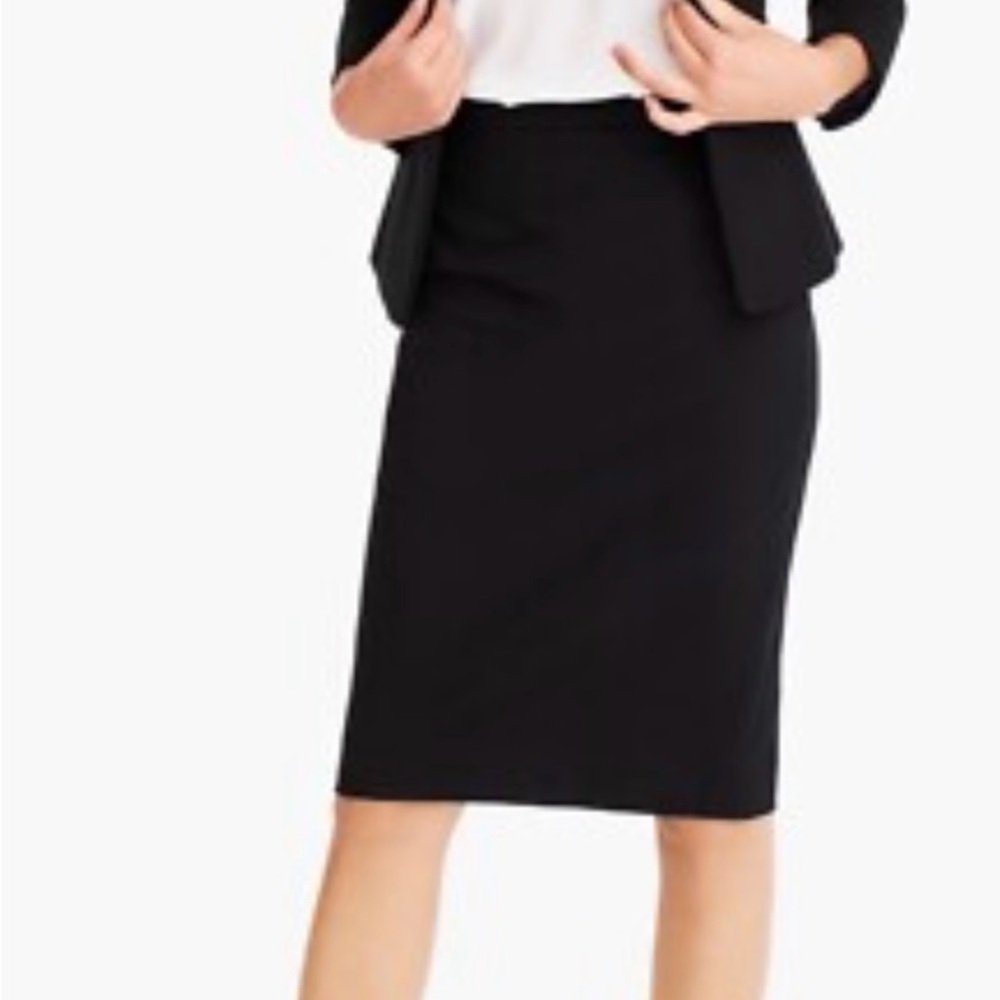 J. Crew Classic Black Pencil Skirt